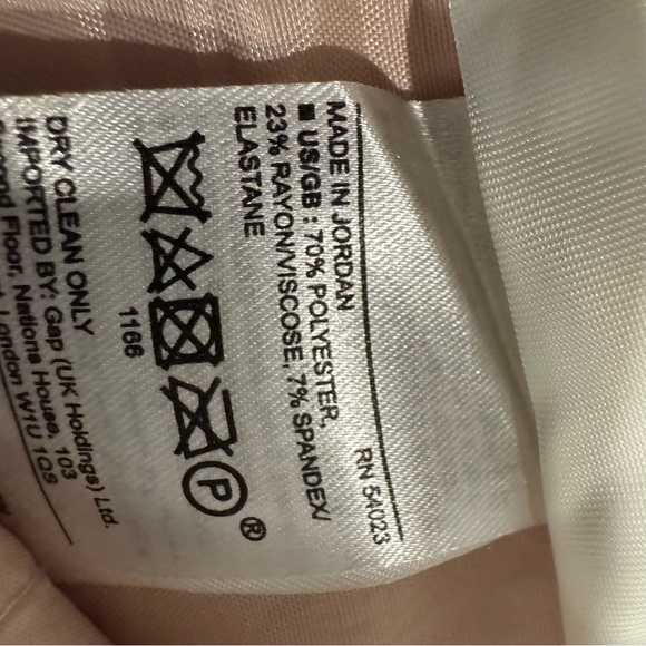 Banana Republic Pale Pink Logan Trousers Size 8 Petite - Picture 7 of 8